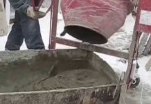 Приготовление раствора для кладки кирпича