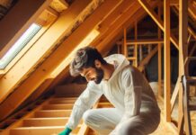 Утепление холодного чердака эковатой для энергосбережения в Санкт-Петербурге