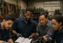 Ремонт гидравлического цеха: замена ключевых компонентов для повышения надежности.