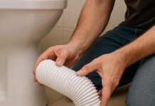 Как установить гофру для подключения унитаза к канализации?