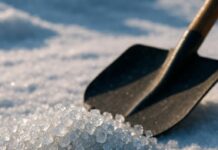 Применение технической соли для борьбы с обледенением